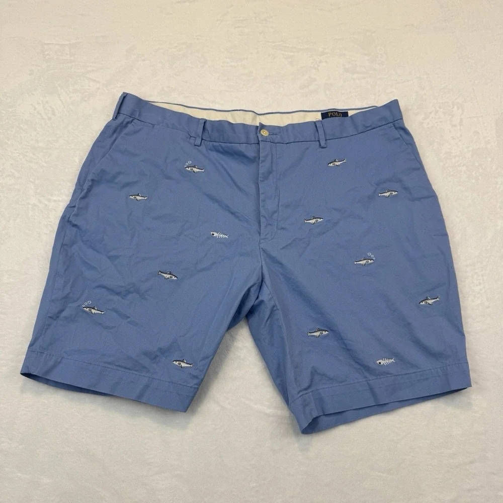 Polo by Ralph Lauren Men's Shorts Fish Nautical Stretch Size 42